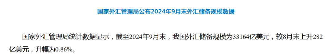 外汇局公布！外汇储备规模上升  第1张